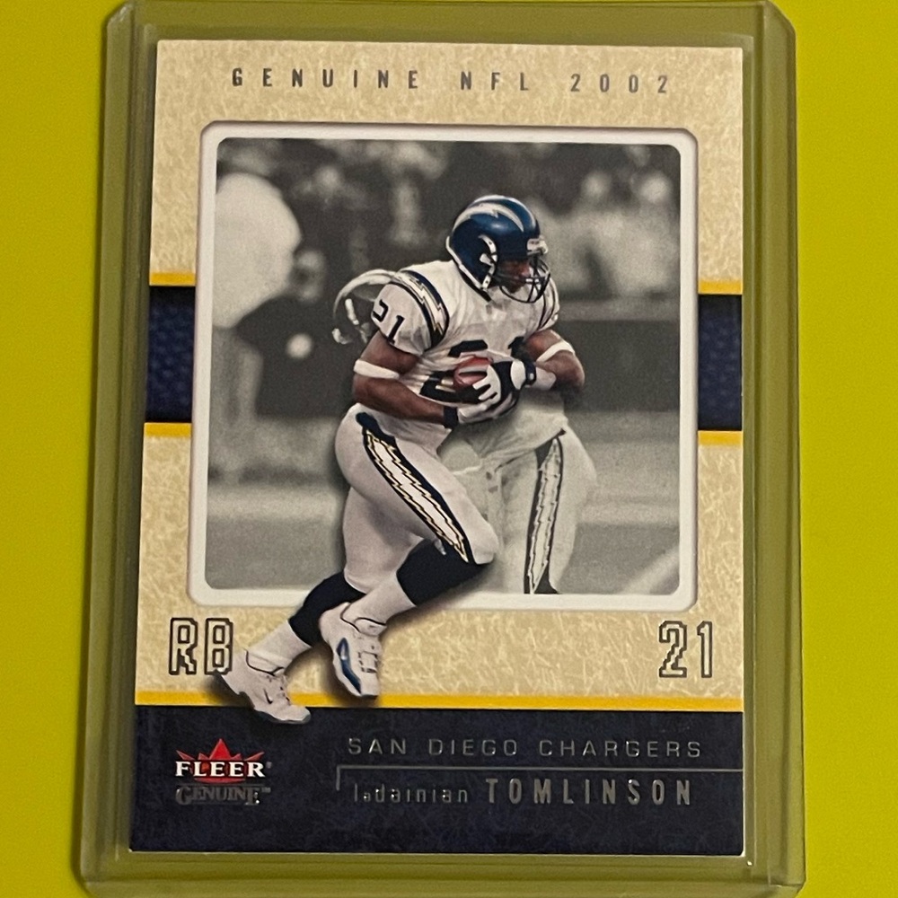 Ladanian Tomlinson #60 2002 Fleer Genuine Football Trading Card